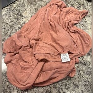 Mauve Lou Lou and company swaddle blanket
